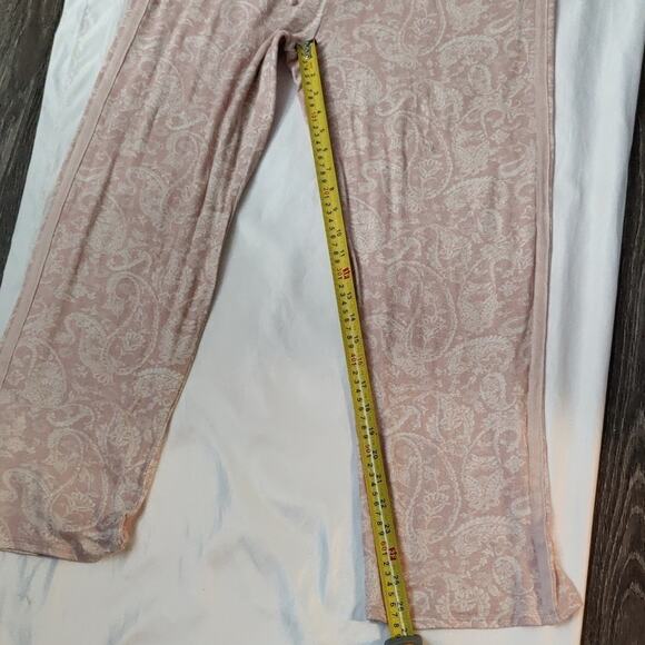 Lucky Brand Paisley Pink Pajama Set XL Soft Comfy Cozycore Loungewear Casual - Picture 5 of 7